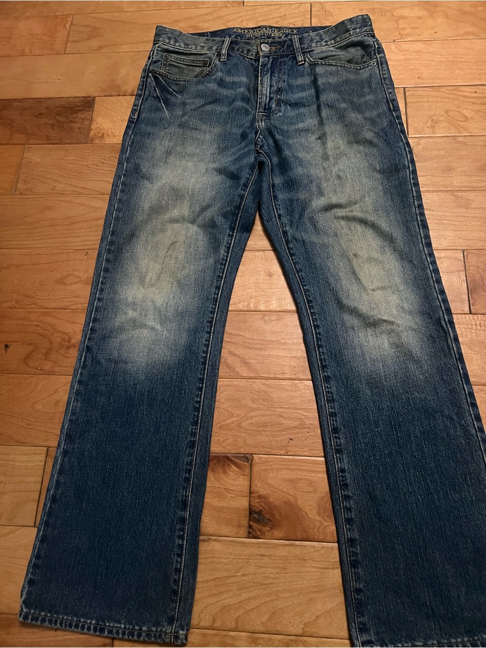 American Eagle Men's Blue Bootcut Jeans 32 x 32